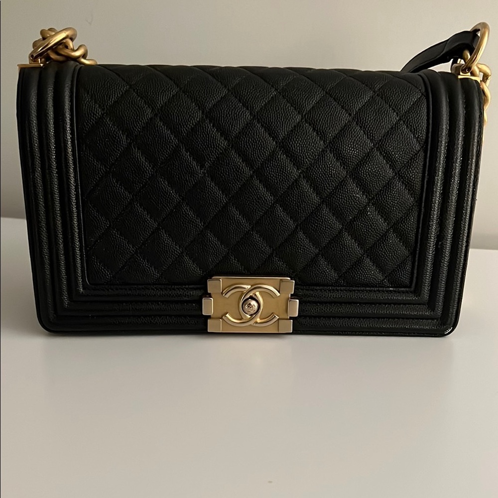 Chanel Black Quilted Leather Bag